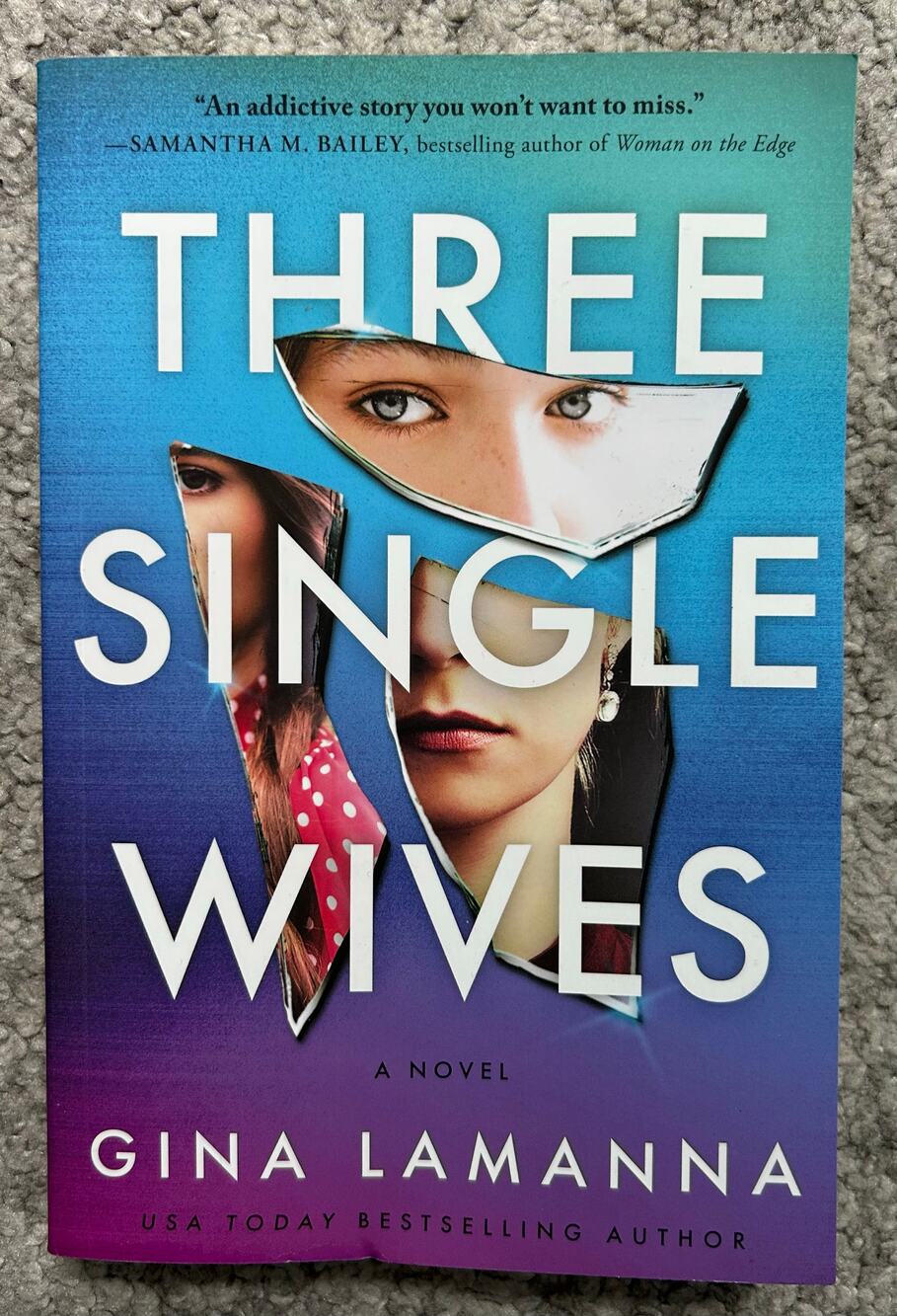 Three Single Wives by Gina LaManna paperback thriller novel